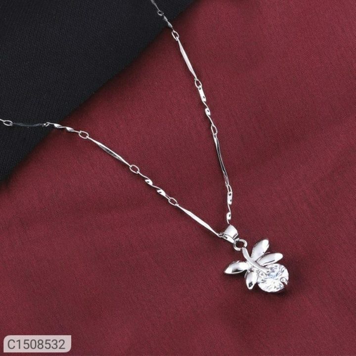 Trendy Silver Plated & Diamond Pendant With Chain Vol-2 uploaded by business on 5/11/2021
