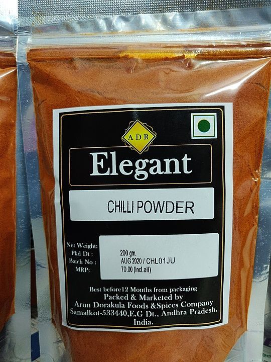 ADR ELEGANT DELUXE RED CHILLI POWDER uploaded by Arun Dorakula Foods & Spices Compan on 8/2/2020