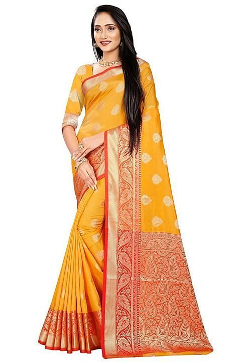 Banarasi katan silk jacquard finish Saree  uploaded by business on 8/2/2020