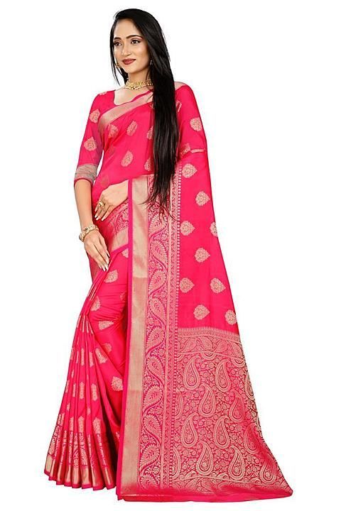 Banarasi katan silk jacquard finish Saree  uploaded by Ranibaa Sarees on 8/2/2020