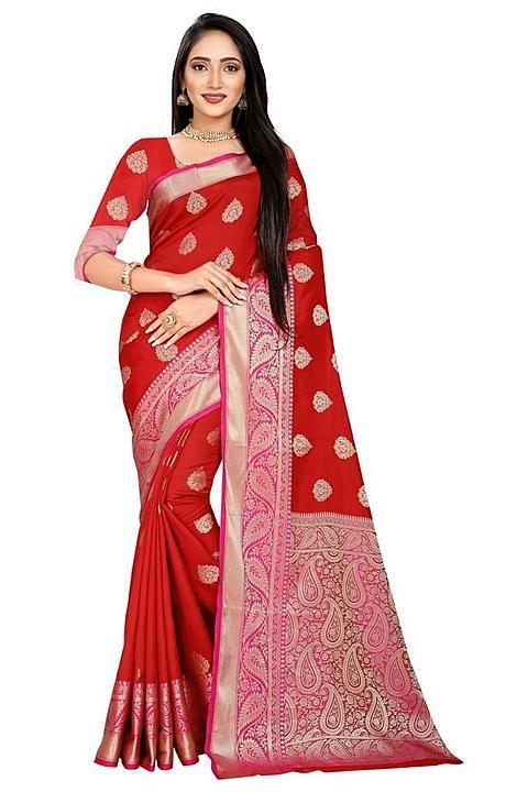 Banarasi katan silk jacquard finish Saree  uploaded by business on 8/2/2020