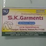 Business logo of S.K.GARMENTS based out of Howrah