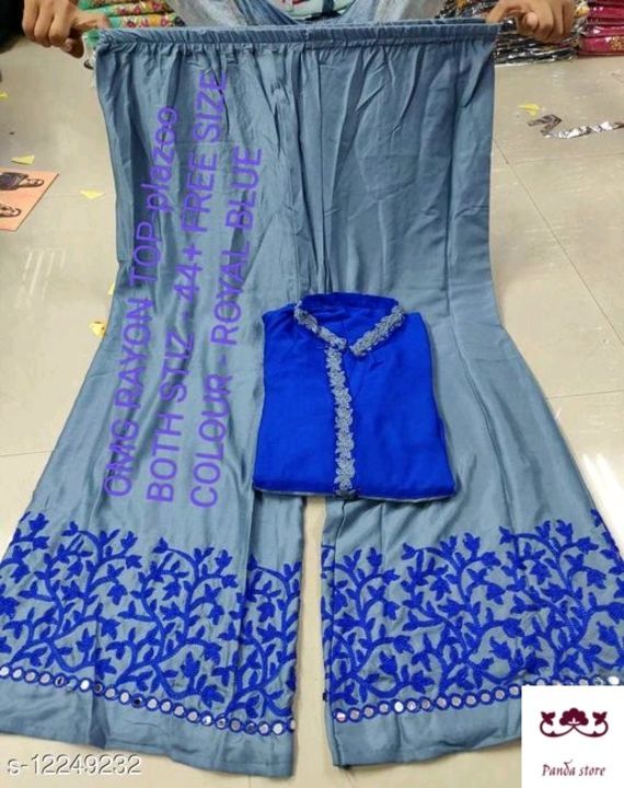 Long kurti with plaazo uploaded by business on 5/11/2021