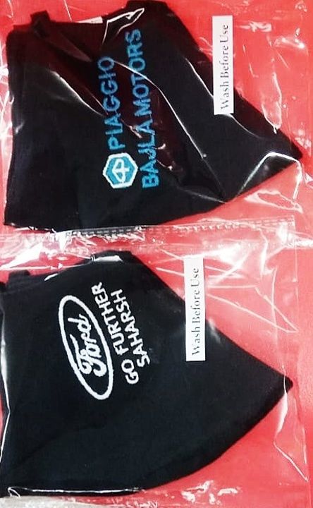 Fabric mask made from organic twill fabric. Embroidered Branding as per your requirement. Washable  uploaded by business on 8/2/2020