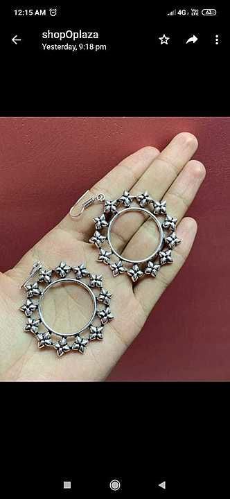 Oxidised earrings uploaded by SHOPOPLAZA on 8/2/2020