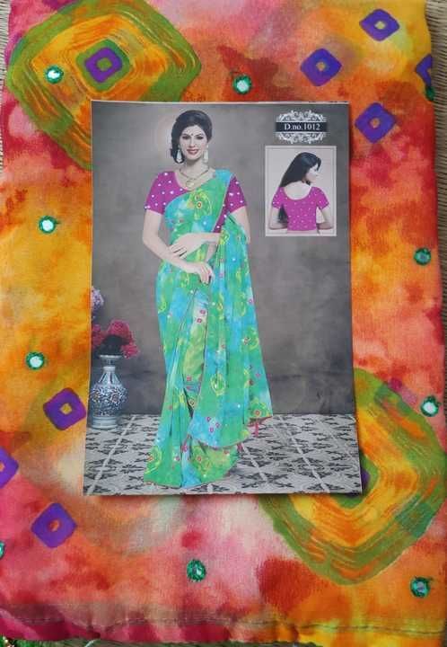 Chiffon Saree uploaded by Milan Traders on 5/11/2021