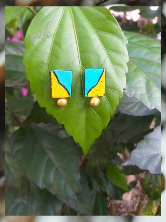 Terracotta earring stud uploaded by PriyaKrish terracotta jewellery on 5/12/2021