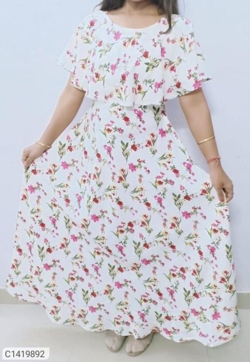 Elegant Floral Printed Crepe Kurtis uploaded by Laddu Gopal Dresses on 5/12/2021