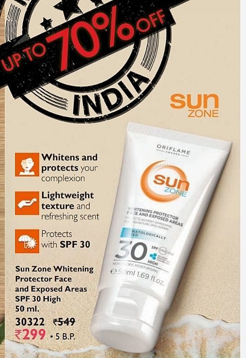 Dun zone spf 30 for using in a day. Protection from sun Ray's.  uploaded by Wholesaler on 5/22/2020