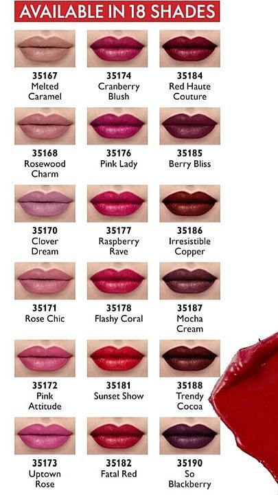 Lipstick available in lots of shades. uploaded by business on 5/22/2020