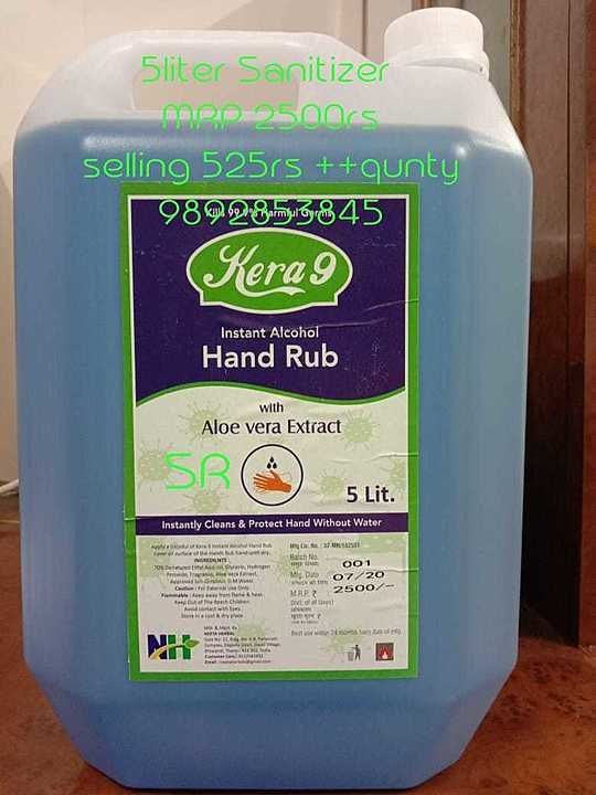 Hand sanitizer 
MRP 2500rs available all over  uploaded by Sandeep Arts  on 8/2/2020