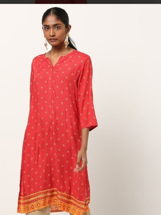 Printed cotton Kurti uploaded by business on 5/12/2021