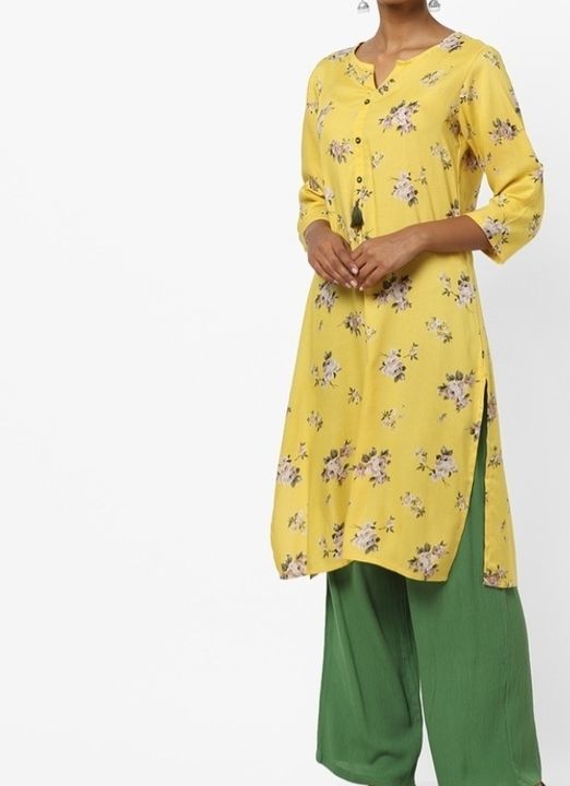 Printed cotton kurti uploaded by business on 5/12/2021
