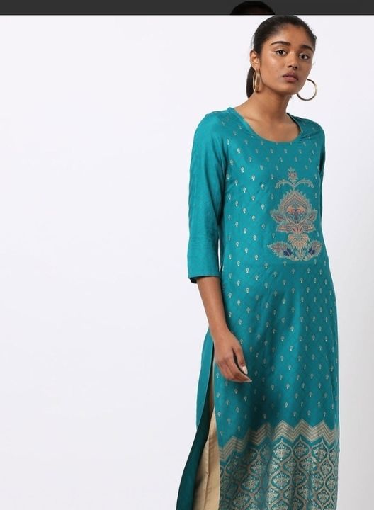 Printed kurti uploaded by business on 5/12/2021
