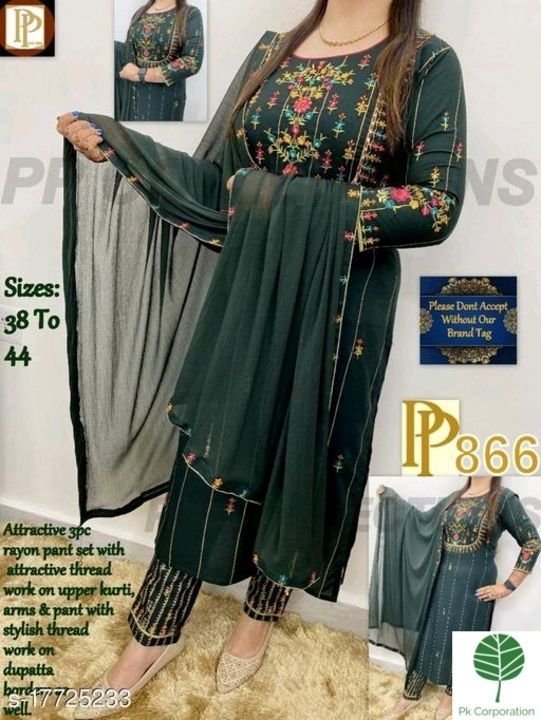 Stylish kurti set with duptta uploaded by business on 5/12/2021