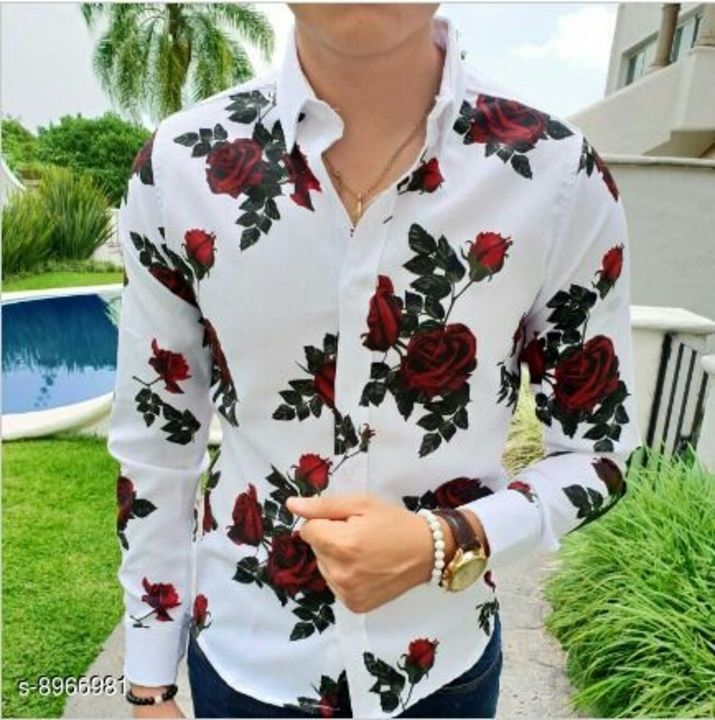 Men's flower printed shirt  uploaded by business on 5/12/2021