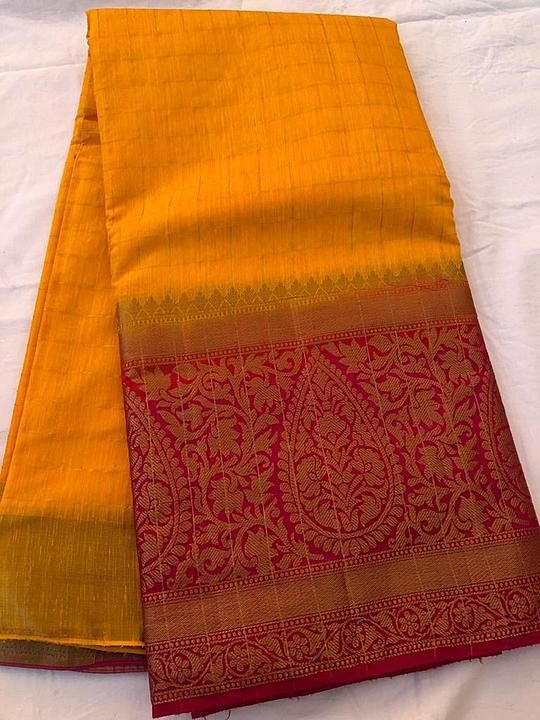 Kota saree with checks uploaded by business on 8/3/2020