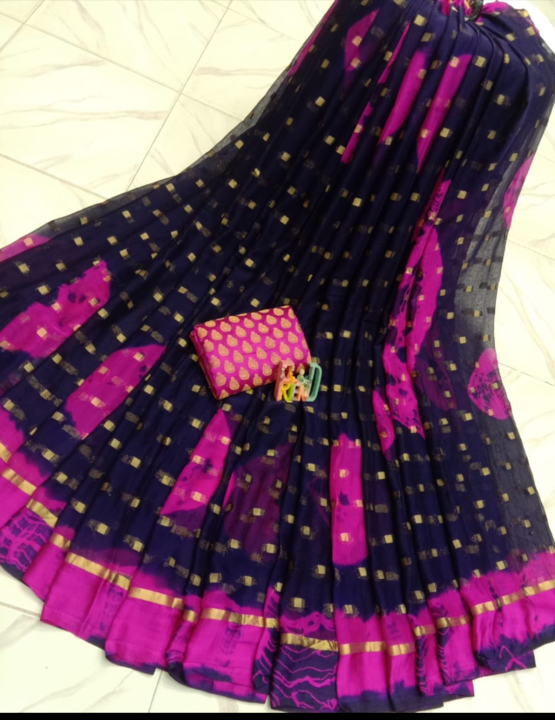 FANCY saree with Satin border uploaded by business on 5/12/2021