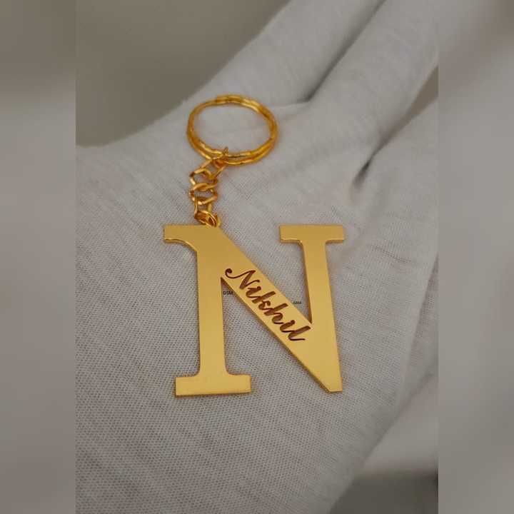 Customize Letter Keychain uploaded by business on 5/12/2021