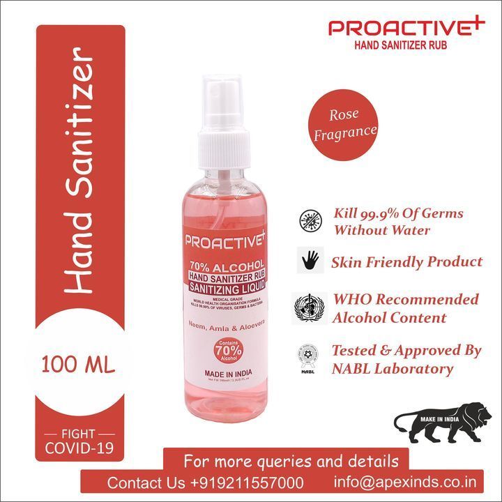 70% (Iso Propyl Alcohol) Hand sanitizer rub uploaded by business on 5/13/2021
