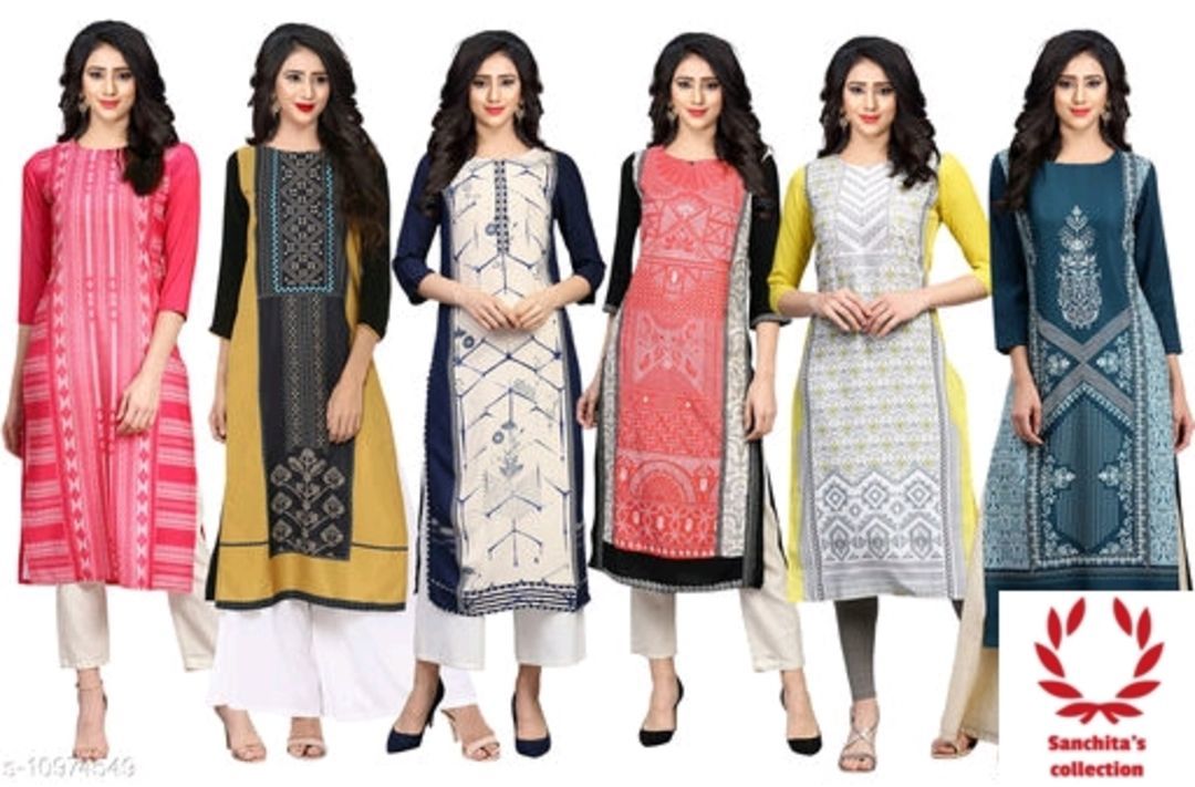 Kurti combo pack of 6 uploaded by business on 5/13/2021