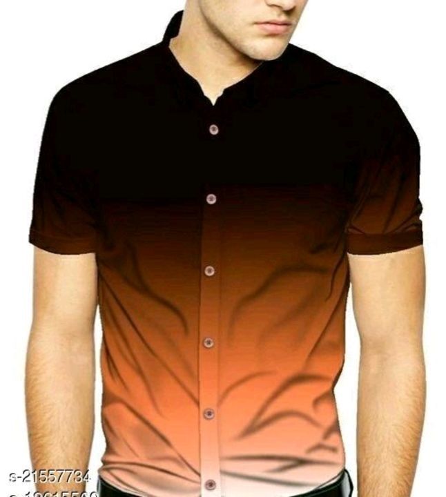 Mens printed shirts orange  uploaded by Manjula stores  on 5/13/2021