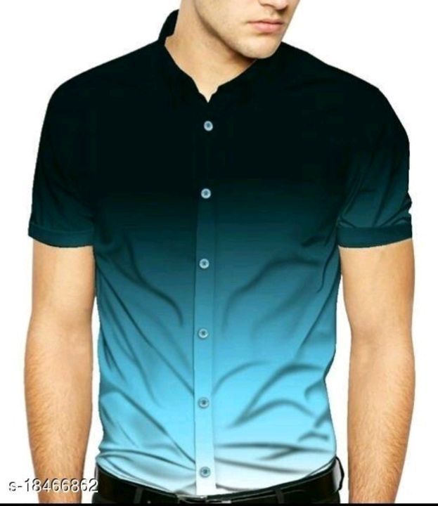 Mens printed shirts skyblue  uploaded by Manjula stores  on 5/13/2021