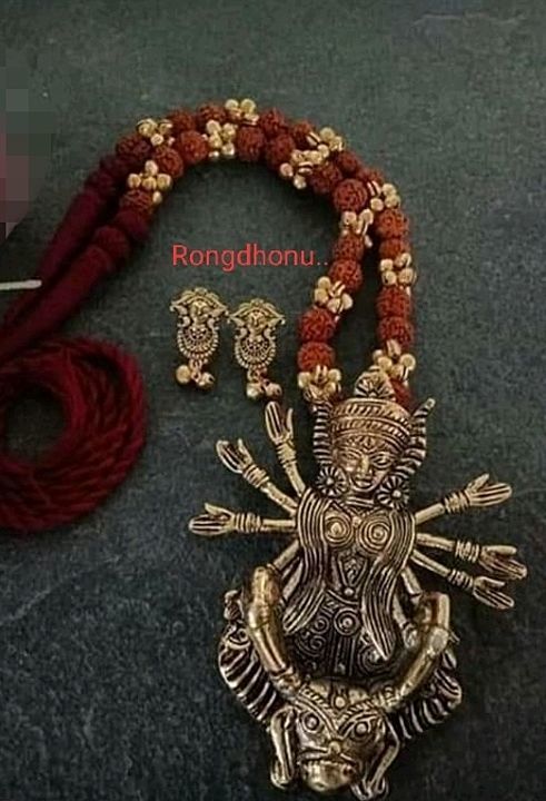 Durga locket big size uploaded by Rongdhonu..Hand Craft. on 8/3/2020