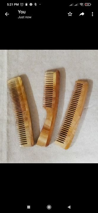 Wooden Neem wood Comb uploaded by business on 5/14/2021