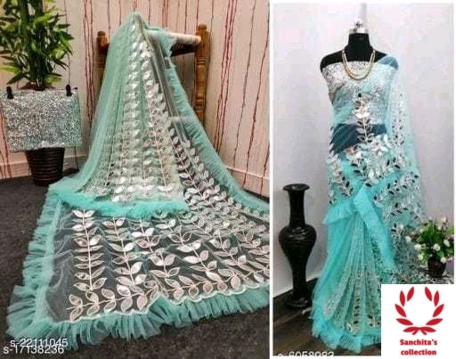 Net sari, stylish sari, Net Saree uploaded by business on 5/14/2021