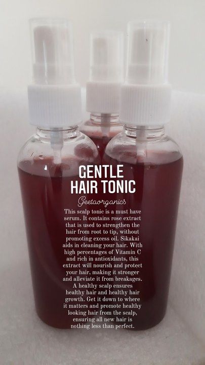 Gentle Hair Tonic 100ml uploaded by Geeta Organics on 5/14/2021