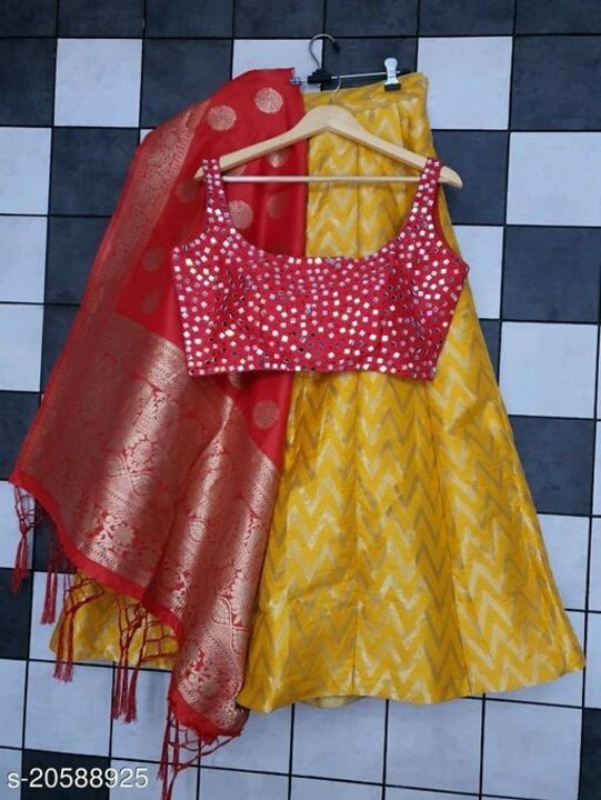 Women's attractive party wear lehanga semi stitched  uploaded by Whole sellers  on 5/14/2021