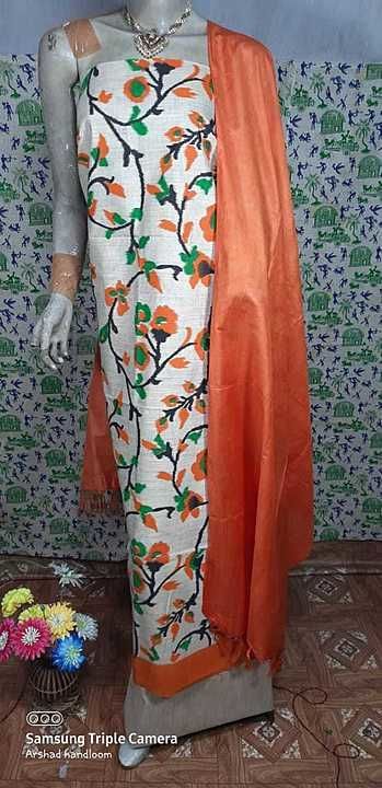 KHADI COTTON SCREEN PRINT SUIT AND DRESS Material uploaded by business on 8/3/2020