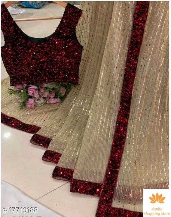 Velvet net sarees uploaded by Kanha shopping store on 5/14/2021