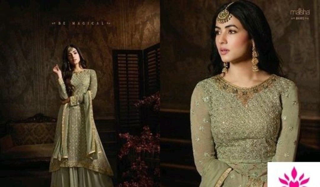 Party wear sharara suit uploaded by business on 5/14/2021