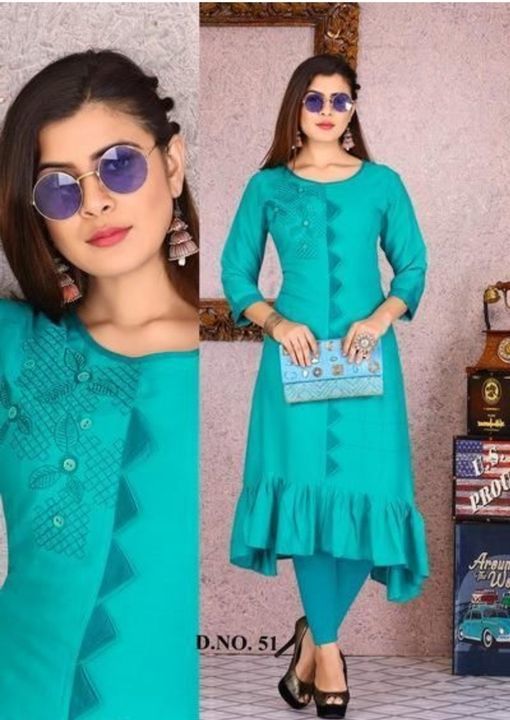 Women's embroidery Rayon kurtis uploaded by Sree on 5/14/2021
