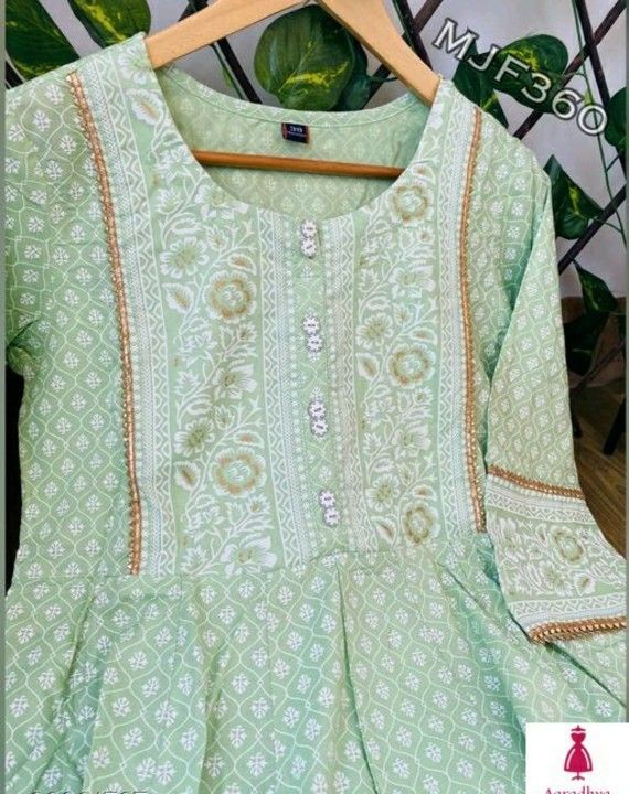 Printed Rayon Kurti uploaded by Aaradhya Boutique on 5/14/2021