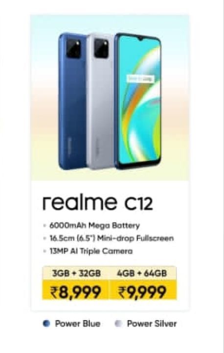 Realme c12 uploaded by Aditya mobile shopee on 5/14/2021