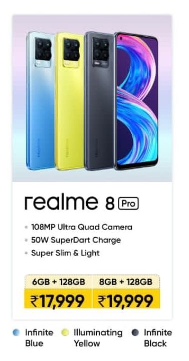 Realme 8pro uploaded by Aditya mobile shopee on 5/14/2021