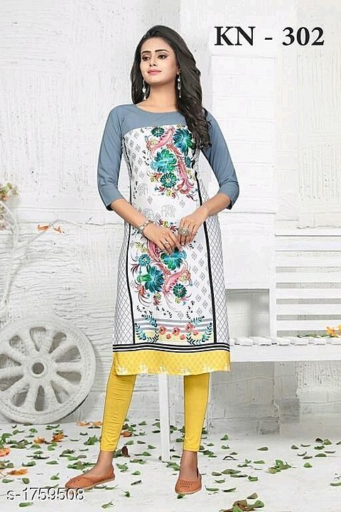Women's printed crape kurti uploaded by business on 8/3/2020