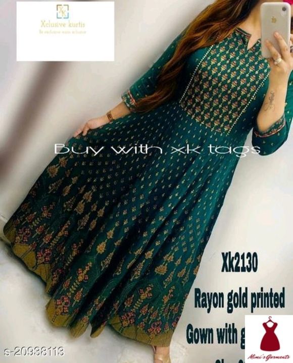 Wow rayon material  gown uploaded by business on 5/15/2021