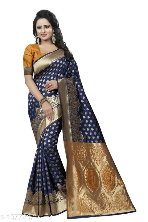 Kanjivaram Banarasi silk saree uploaded by business on 5/15/2021