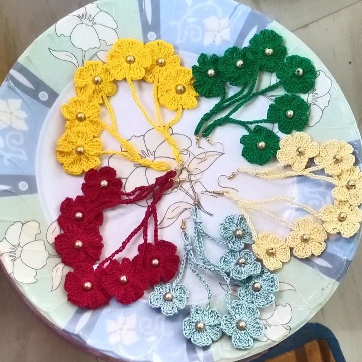 Flower earrings  uploaded by Hoichoi creation on 5/15/2021