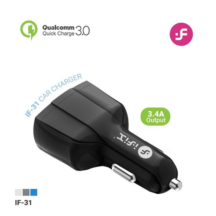 iFix 3.4A 3in1 Qualcomm fast car charger uploaded by business on 5/15/2021