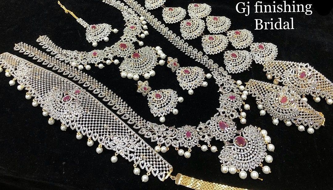 Diamond finished bridal collection uploaded by surya_jewellery_collections on 8/4/2020