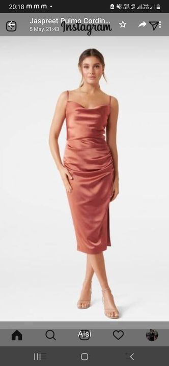 Post image I want 1 Pieces of Satin Gown just like image .
Chat with me only if you offer COD.
Below is the sample image of what I want.