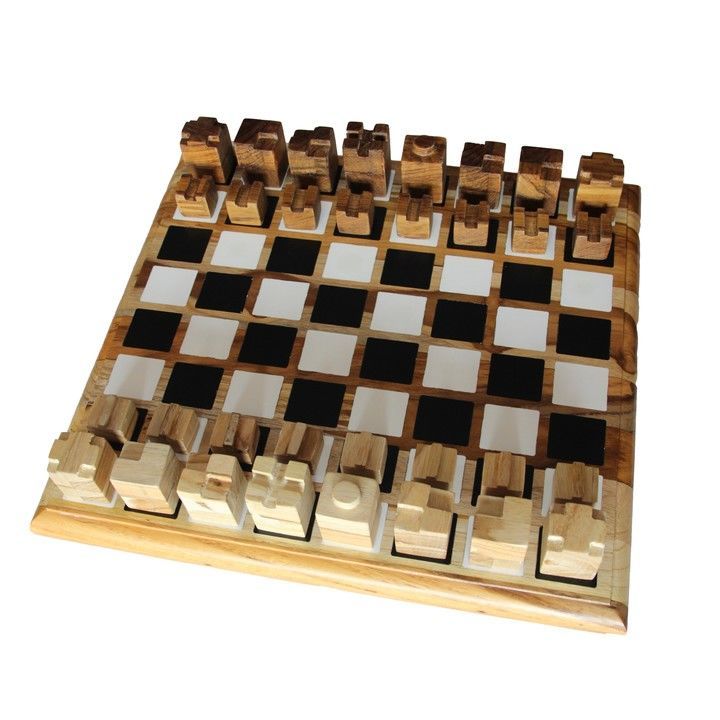 Natural Premium Teakwood Epoxy Resin Art Chess Board uploaded by BlackFox Art & Craft on 5/15/2021