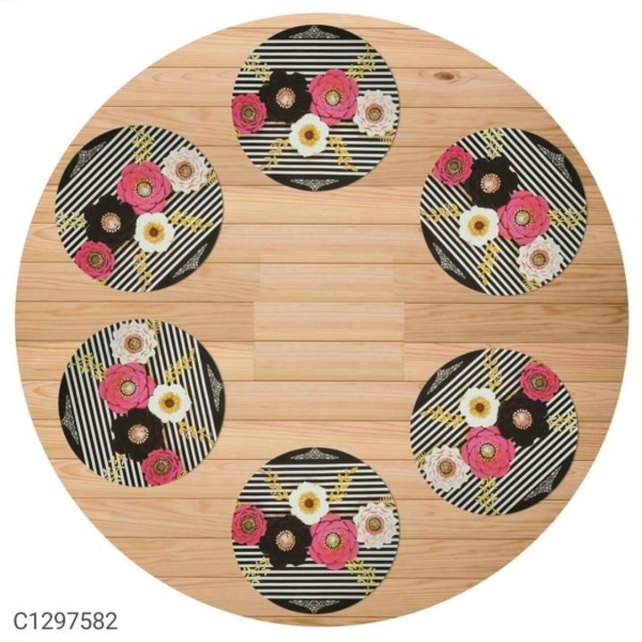 *Catalog Name:* Table Placemat- Round Table Placemats For 6 Seater Table (Set of 6)

*Details:*
Prod uploaded by ALLIBABA MART on 5/15/2021
