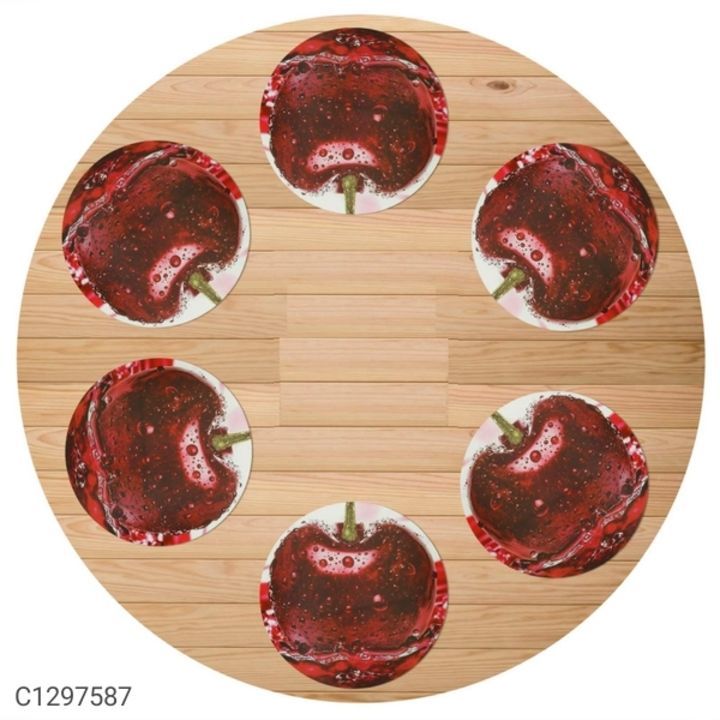 *Catalog Name:* Table Placemat- Round Table Placemats For 6 Seater Table (Set of 6)

*Details:*
Prod uploaded by ALLIBABA MART on 5/15/2021