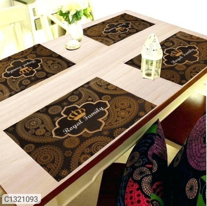 *Catalog Name:* Table Mat - PVC Kitchen Table Placemats (Set of 4) Vol-1

*Details:*
Description: It uploaded by ALLIBABA MART on 5/15/2021